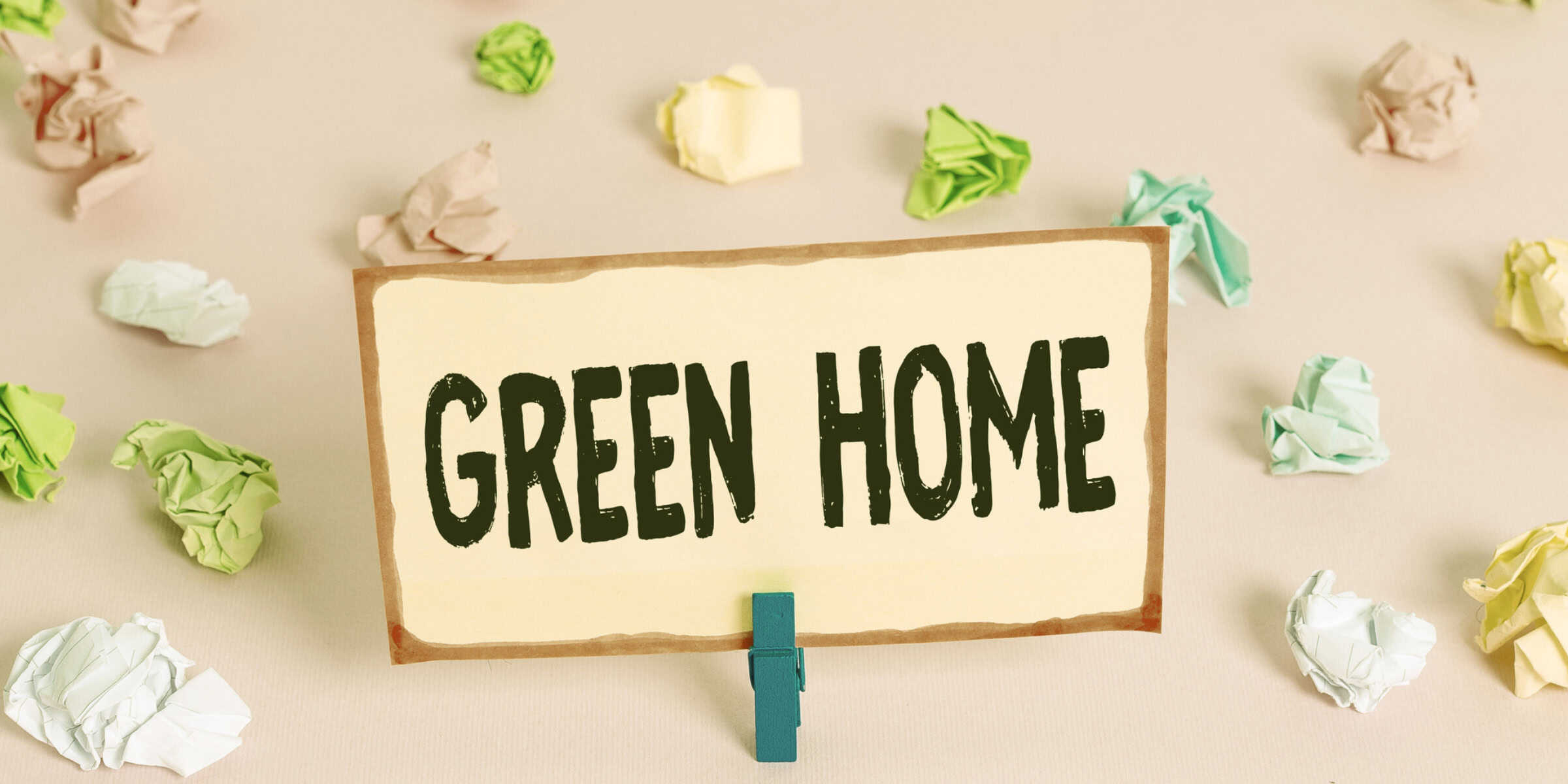 Green home sign