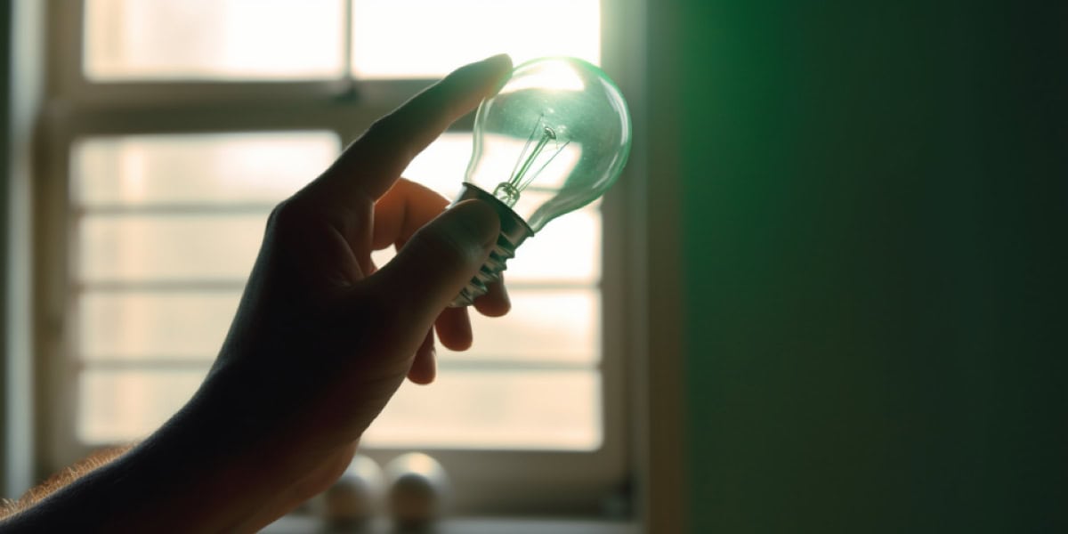 Green lightbulb