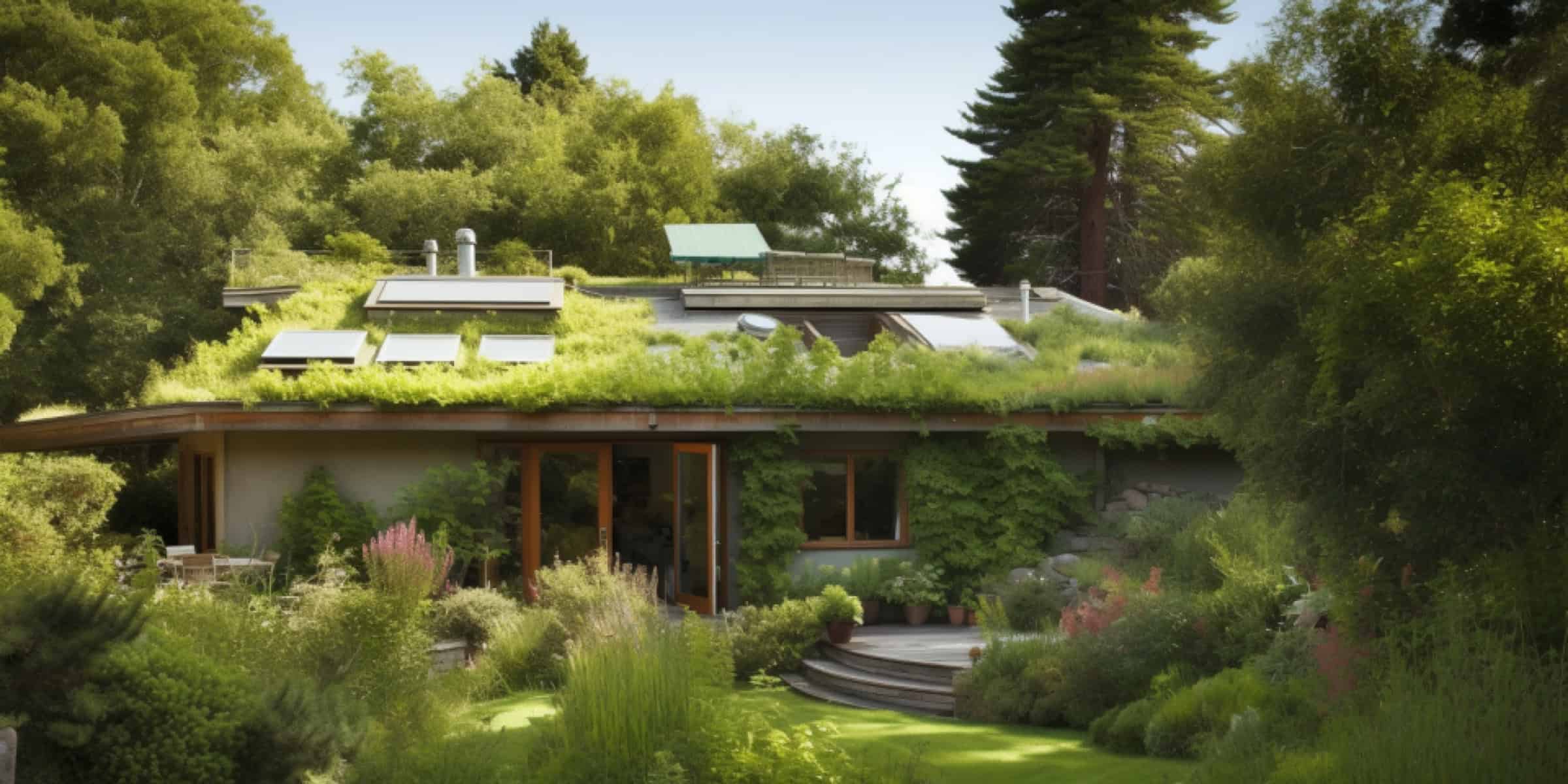 Green roof house