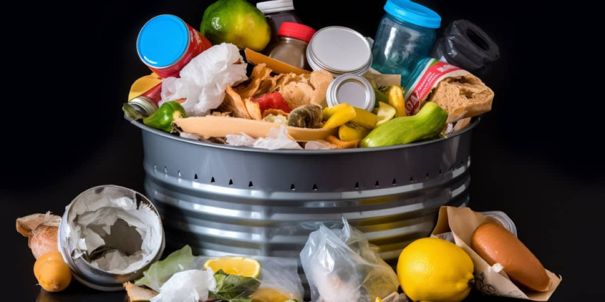 Overflowing bin