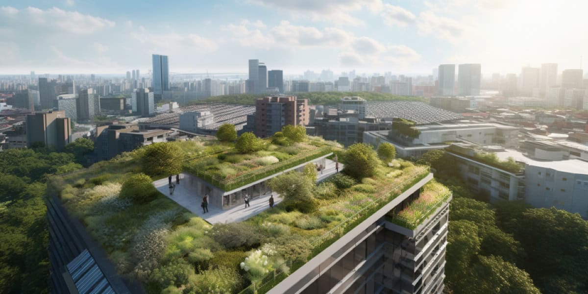 green roof on tower block