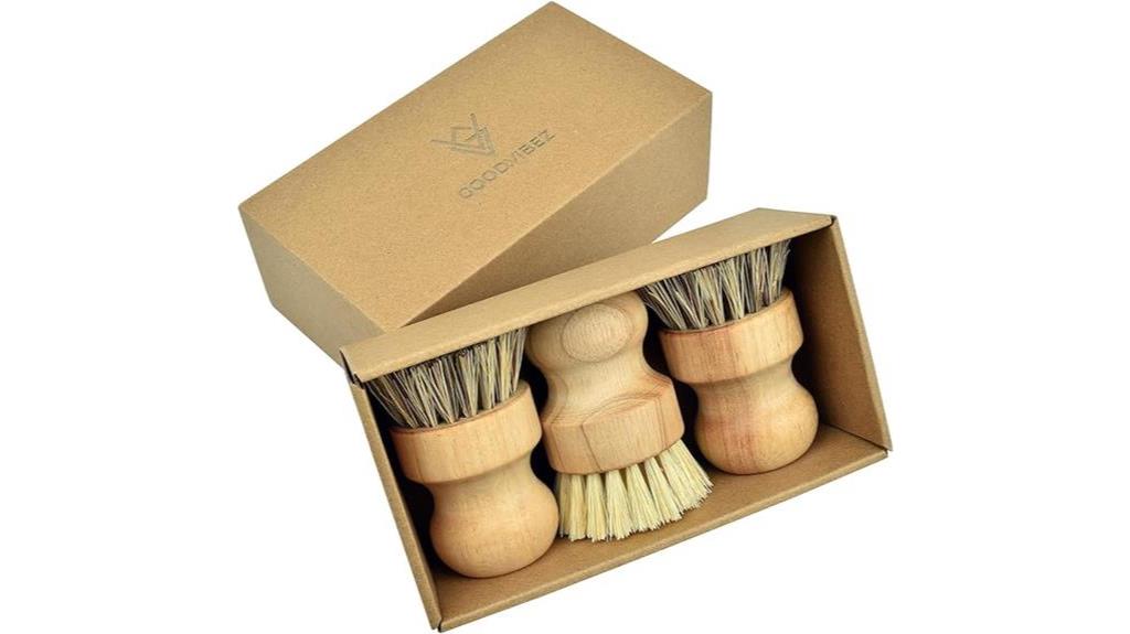 eco friendly scrub brushes set